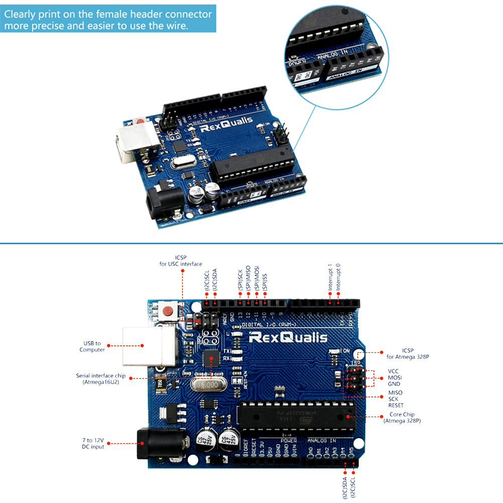 Uno Project Super Starter Kit For Arduino W Uno R3 Development Board Detailed Tutorial 9386