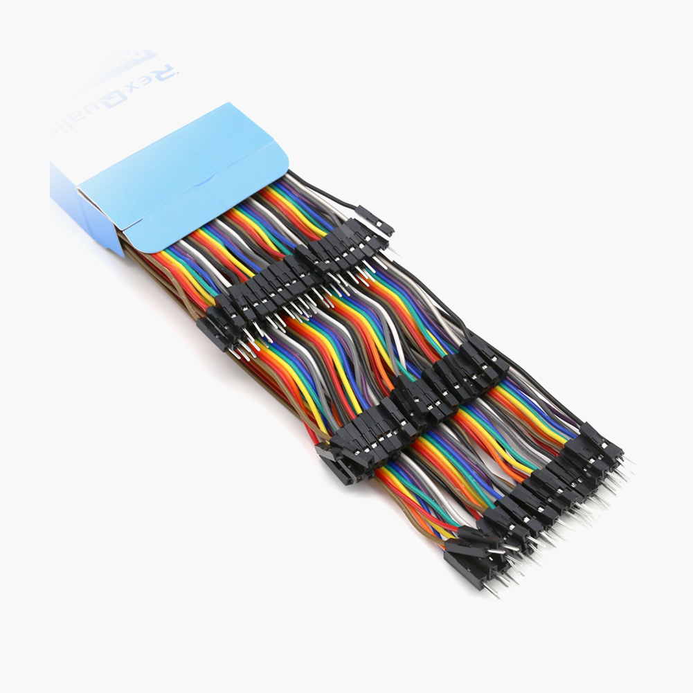 120pcs Multicolored Dupont Wire 40pin M/F, 40pin M/M, 40pin F/F for Arduino  - Rexqualis Industries,Ingenious & fun DIY electronics and kits