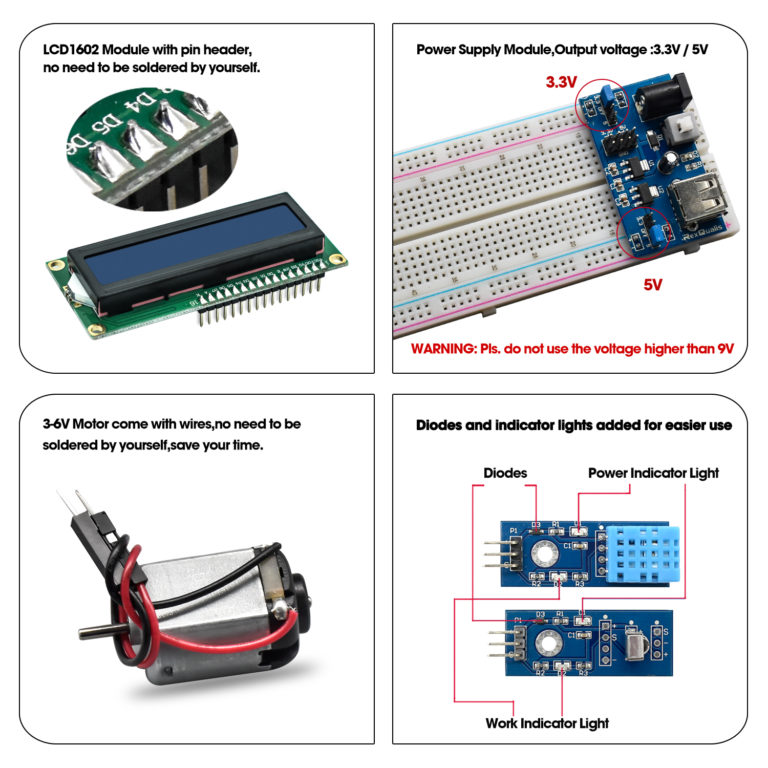 Rexqualis Super Starter Kit Based On Arduino Uno R3 With Tutorial And Controller Board 5060